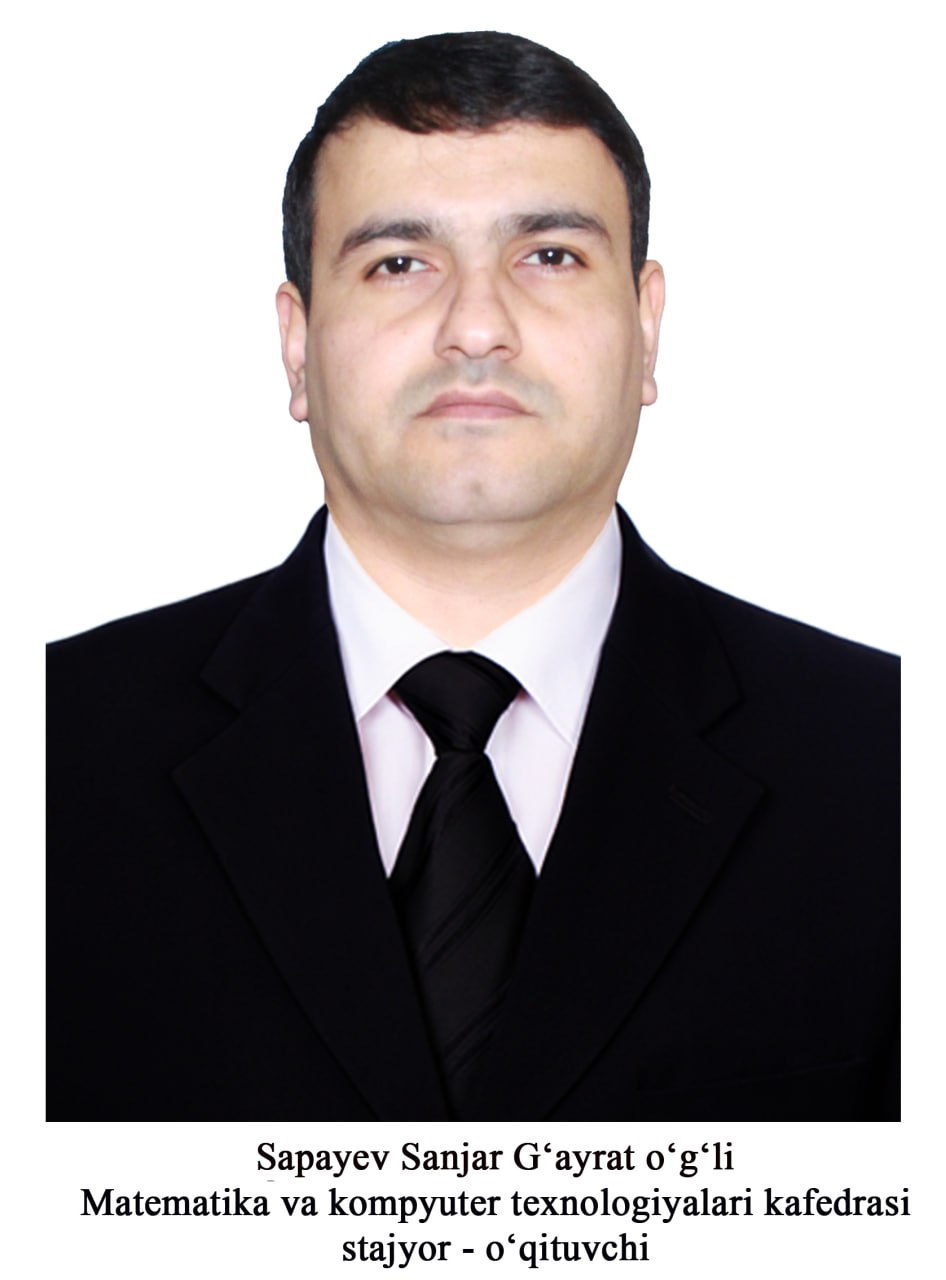 Urganch davlat pedagogika instituti-Sapayev Sanjar G'ayrat o'g'li